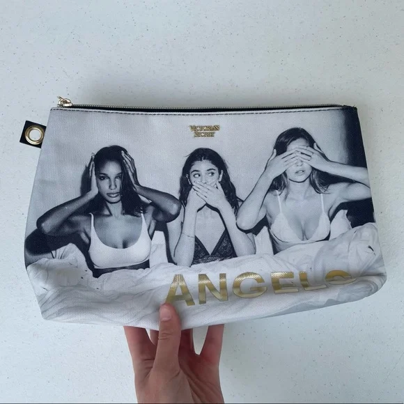 Rare Victoria’s Secret Hear, See, & Speak No Evil Tote & Mini Bag Purse Set - Picture 2 of 13